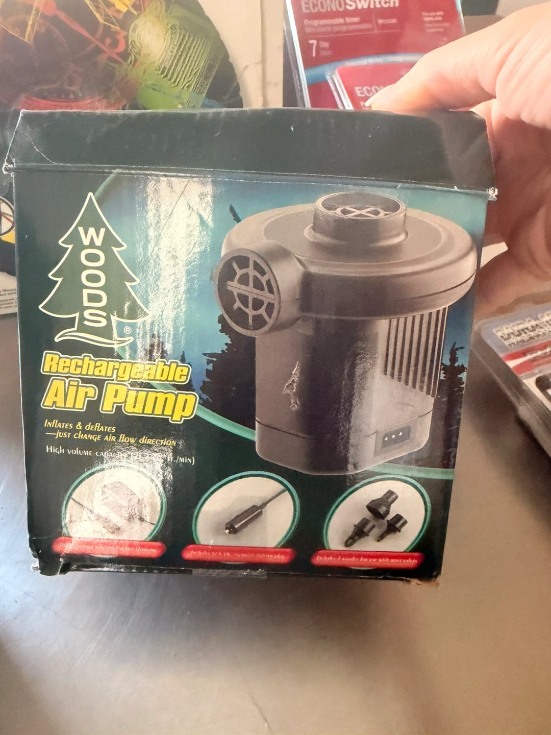 Woods Rechargeable Air Pump