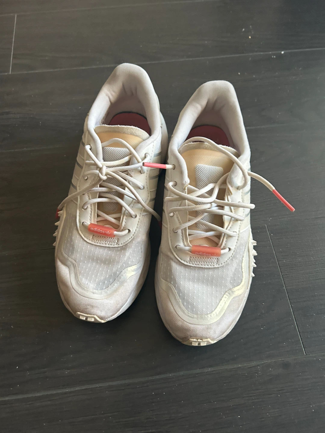 Adidas Choigo White Metallic Silver Rose Tone Women's Shoes US 6 - photo 2