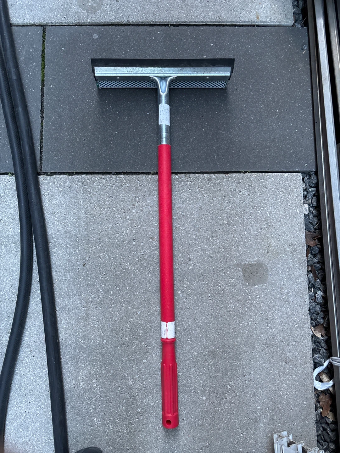 Window Squeegee with Red Handle