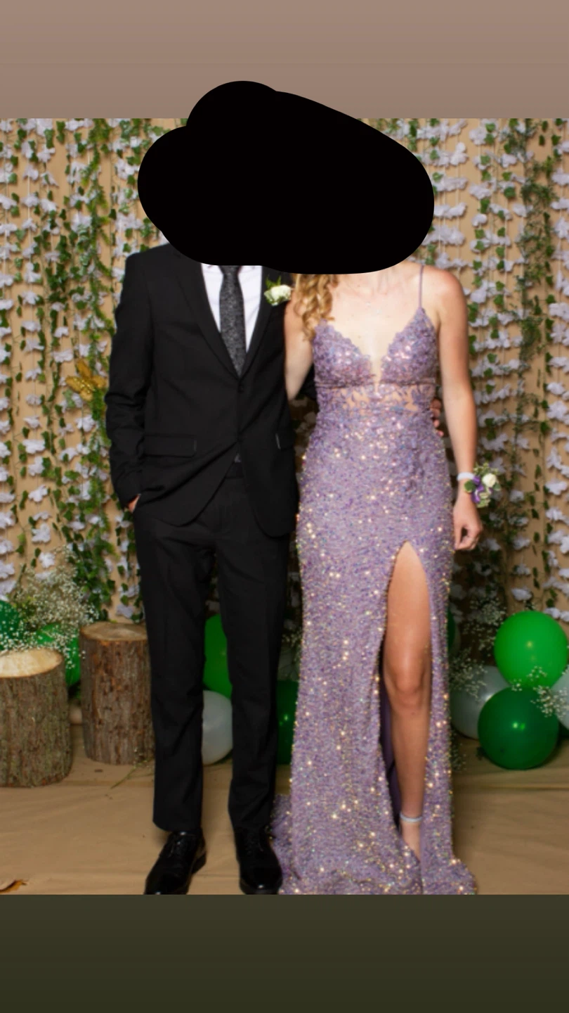 Sparkly Lavender Prom Dress
