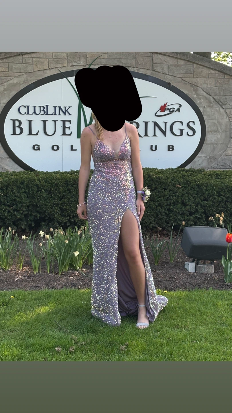 Sparkly Lavender Prom Dress - photo 2