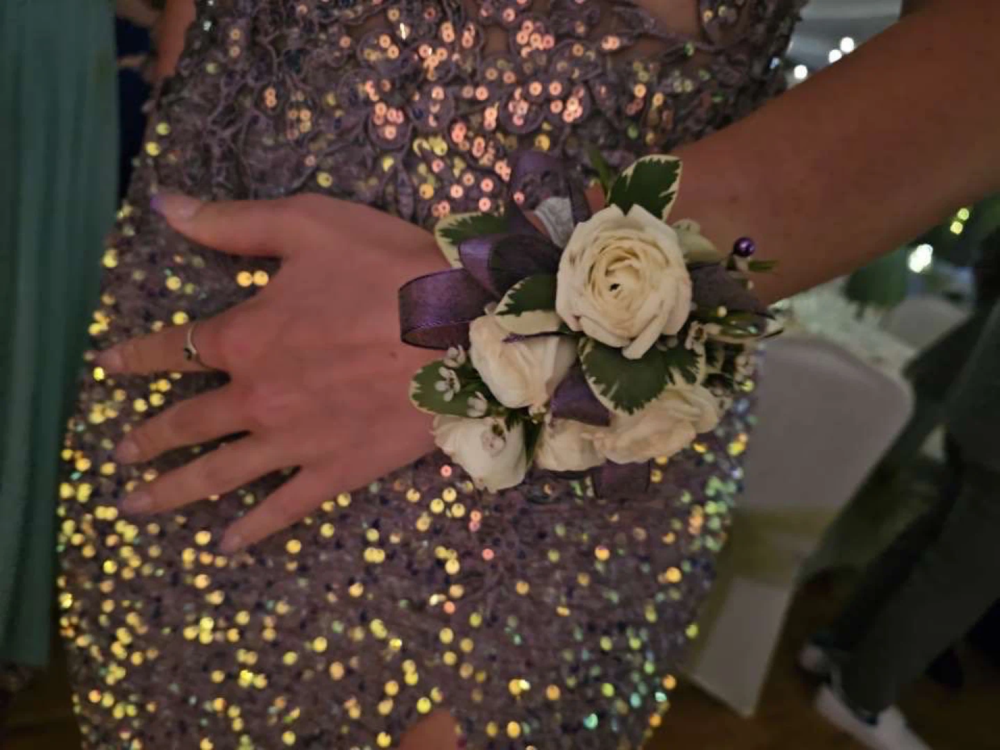 Sparkly Lavender Prom Dress - photo 5