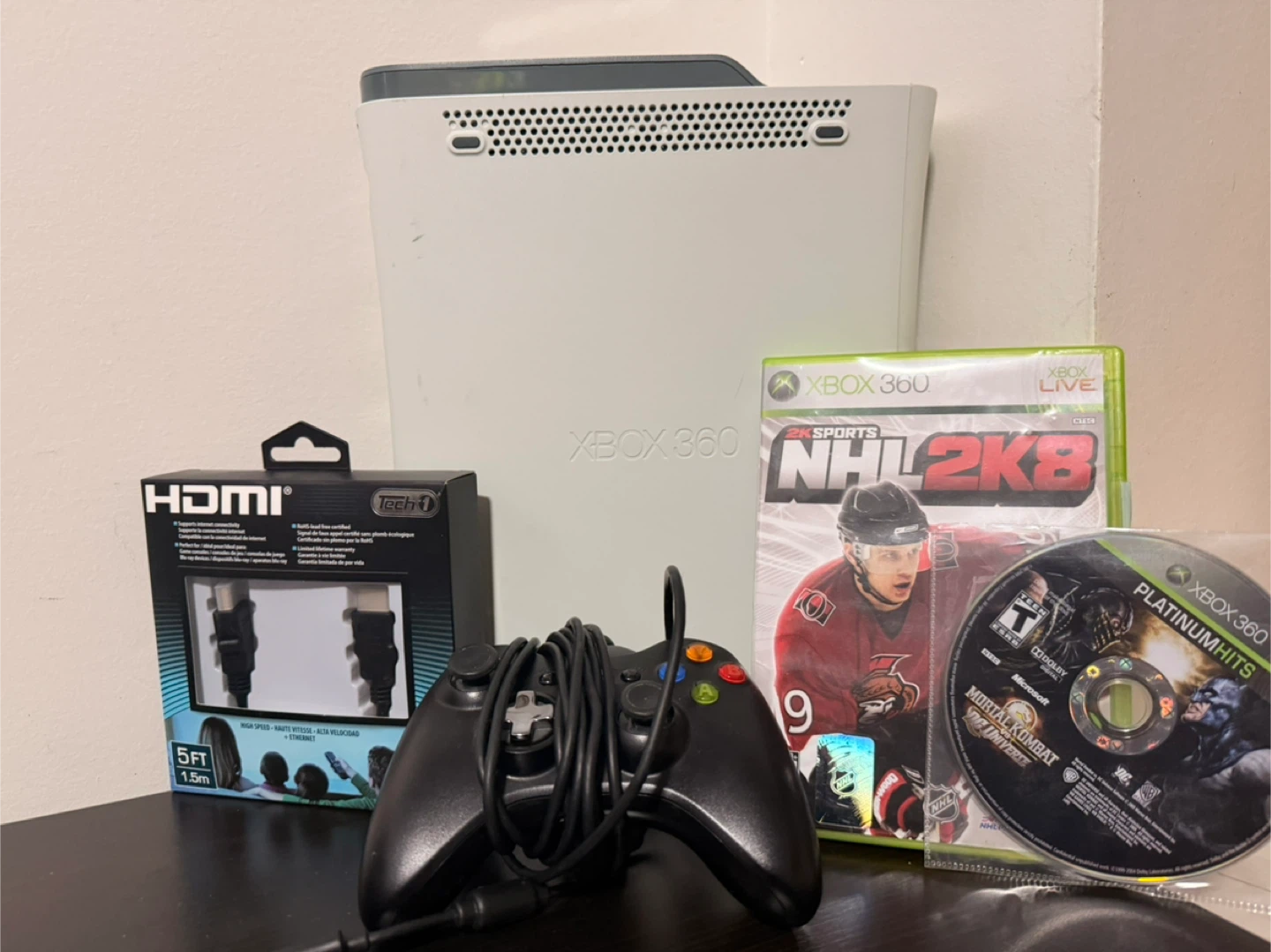 Xbox 360 Premium Console Bundle with Controller and Games