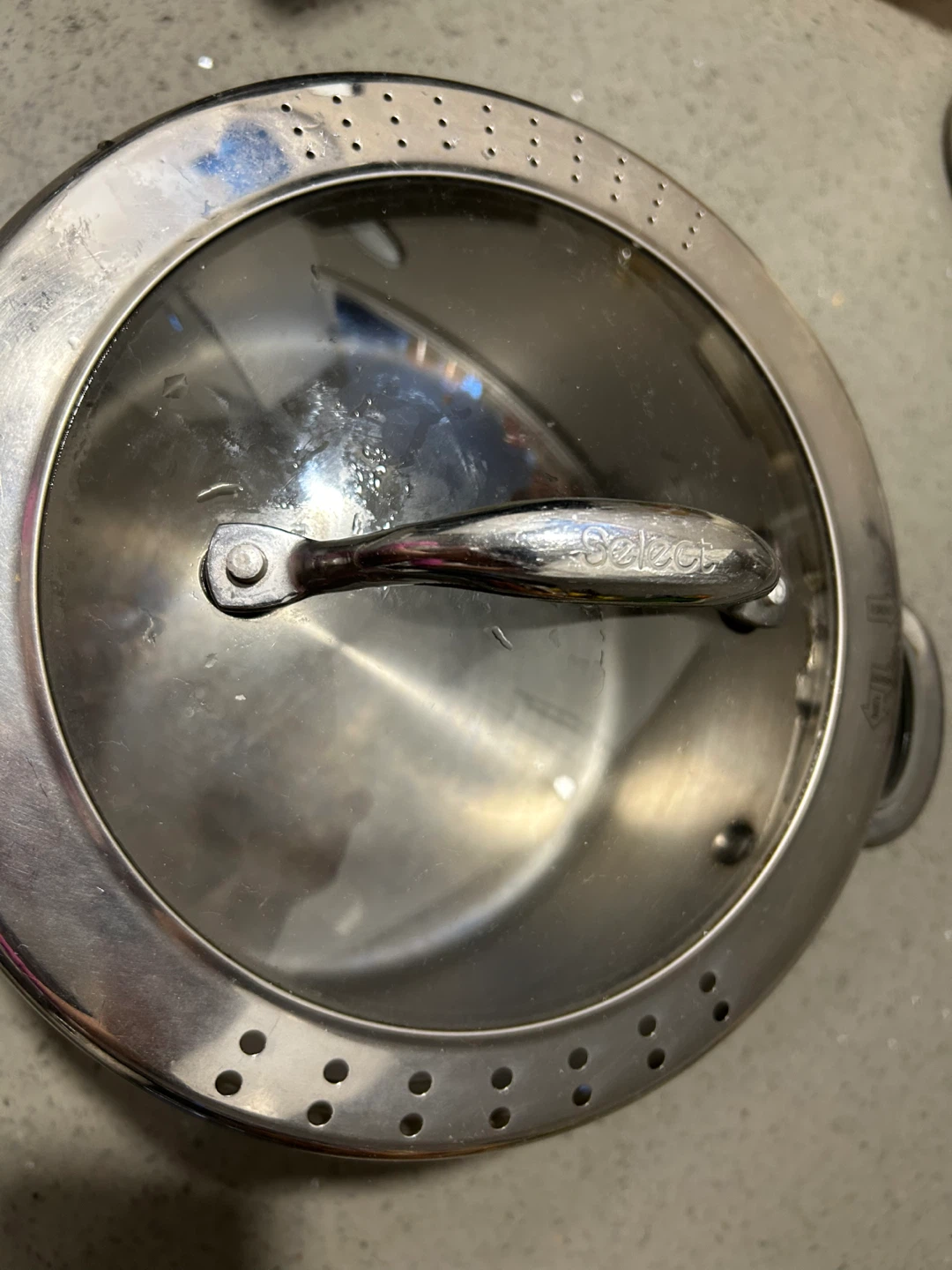 Select Stainless Steel Steamer Pot with Lid - photo 2