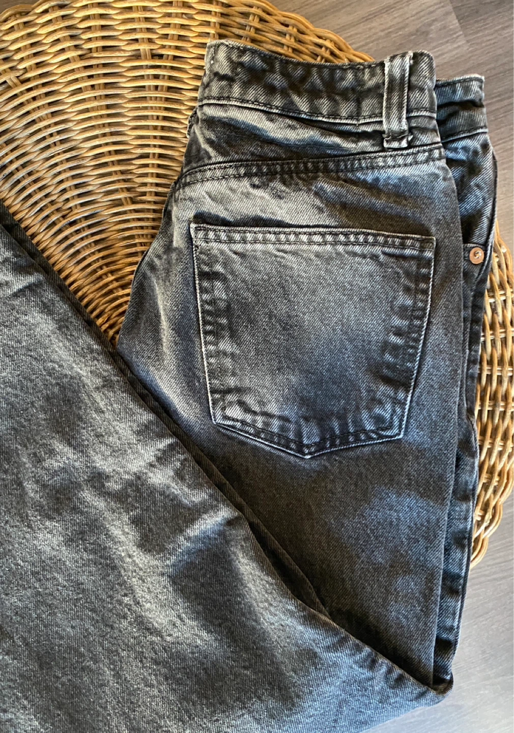 Zara Black Denim Jeans - photo 2