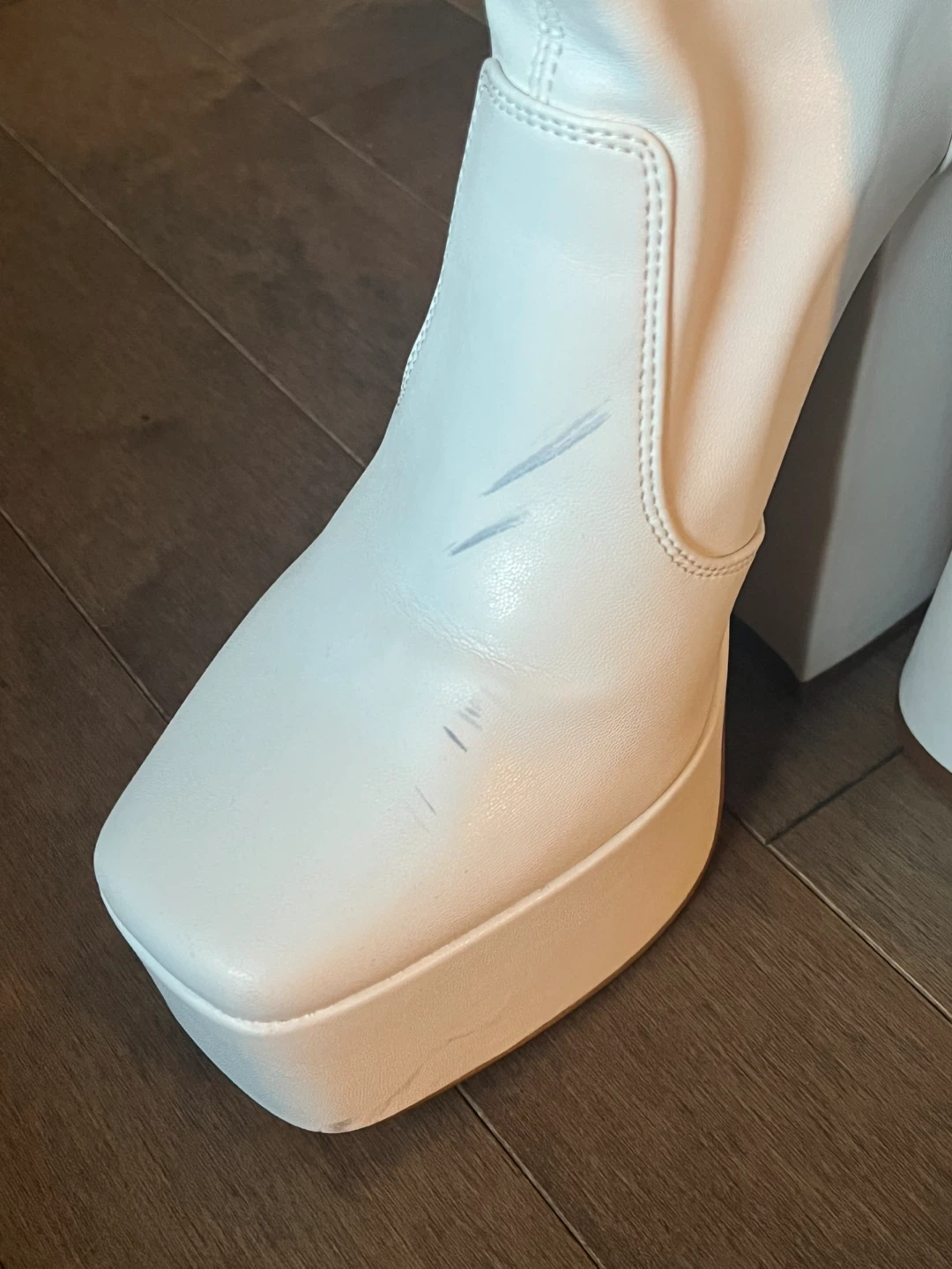 White Platform Go-Go Boots - photo 5