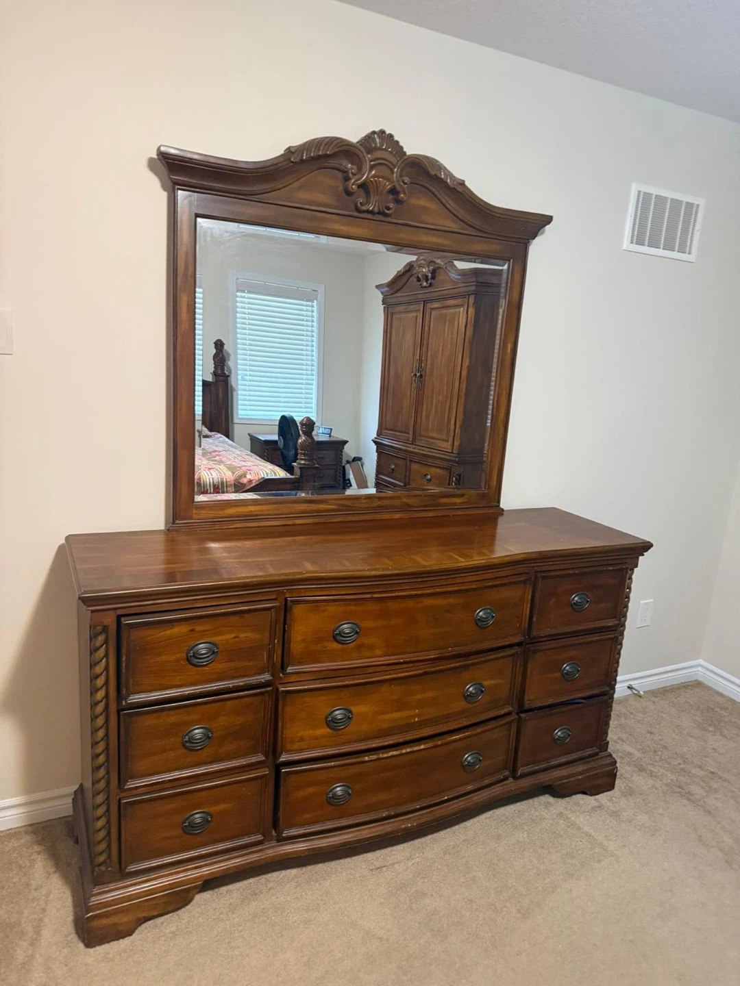 Solid Wood bed set - photo 3