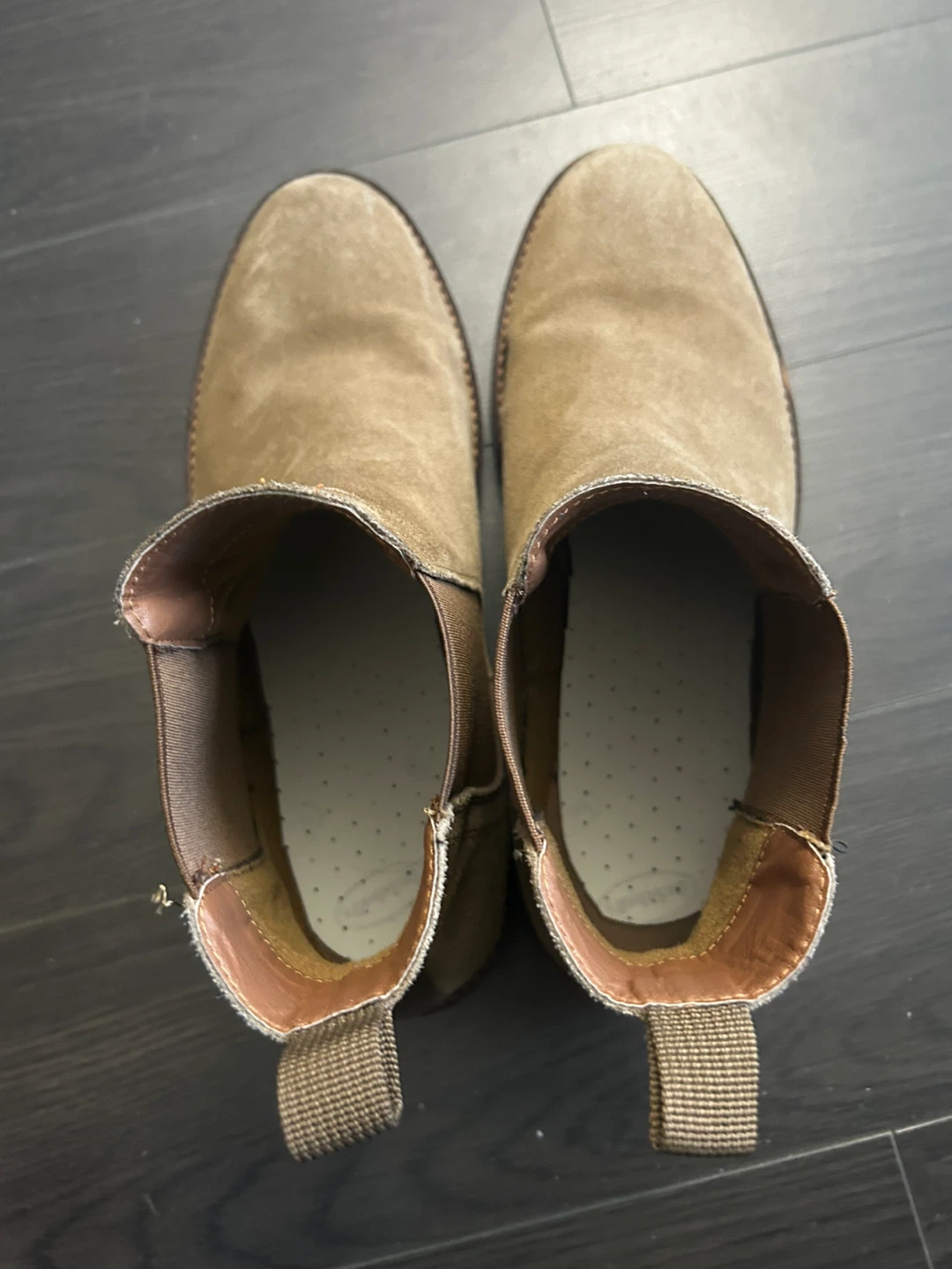 Brown Suede Chelsea Boots. Size UK 11 - photo 2