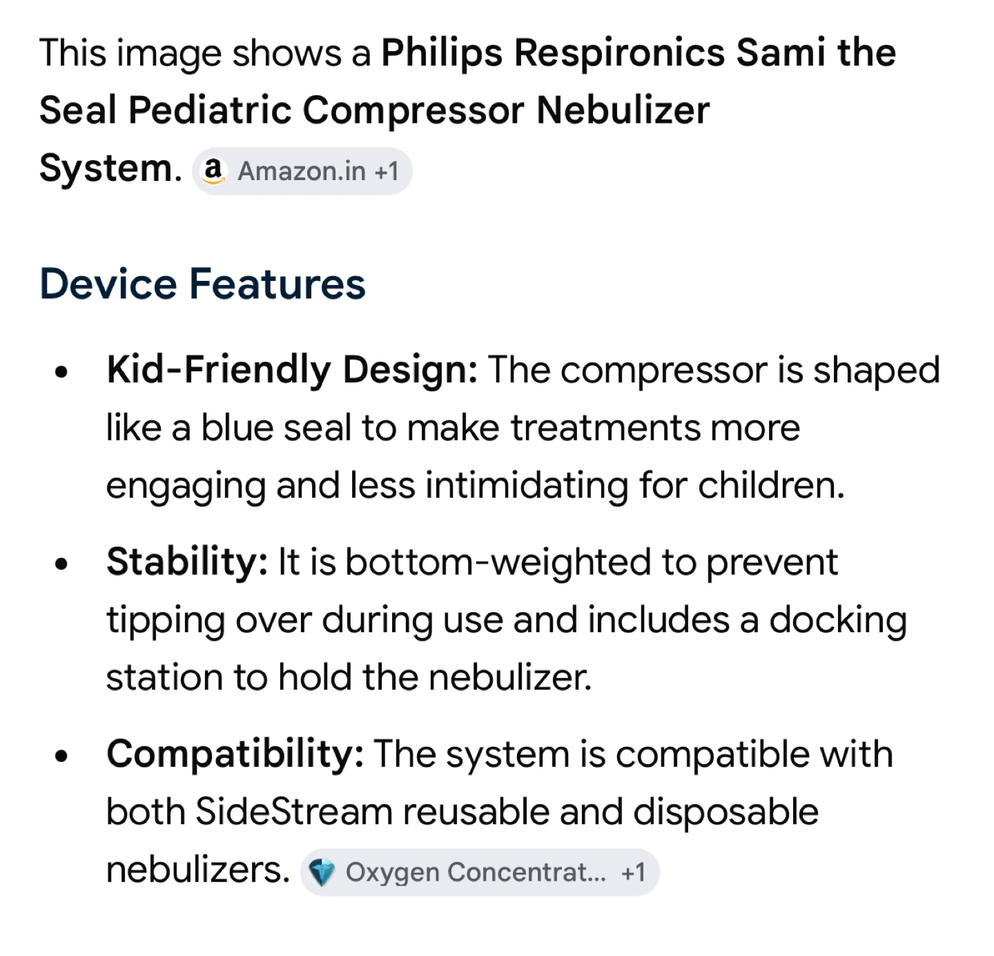 Philips Respironics Sami the Seal Compressor Nebulizer System - photo 3