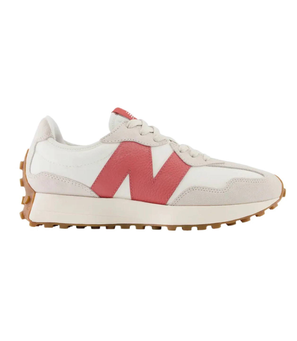 New Balance 327 sneakers white and red (moonbeam and Astro dust)