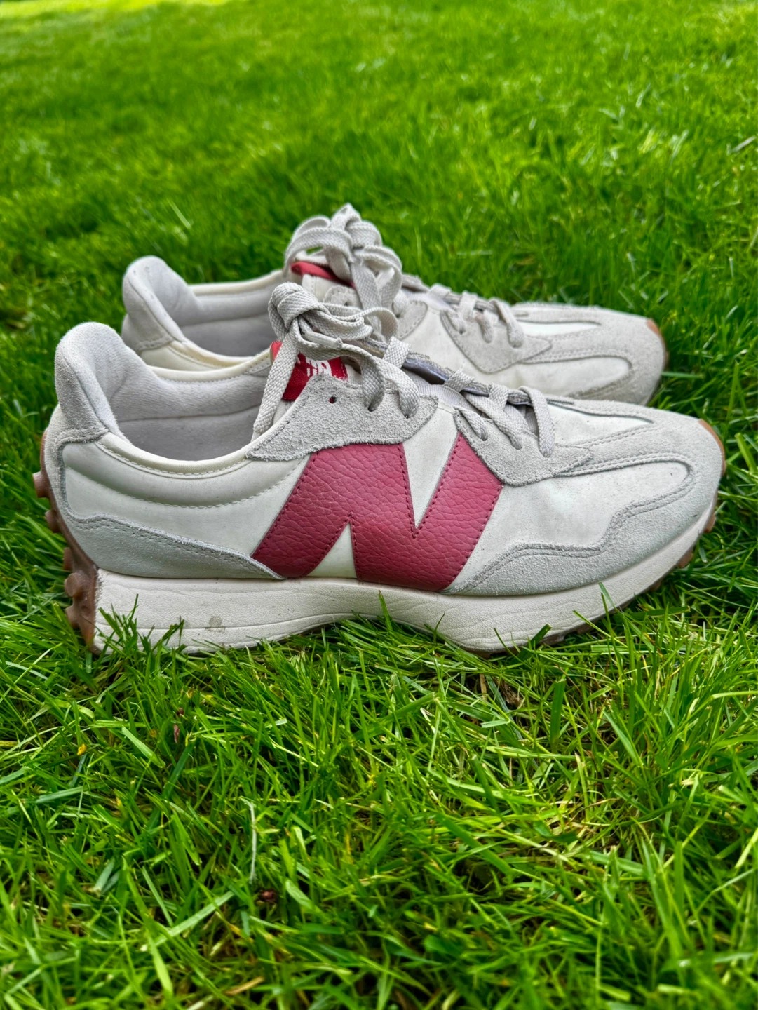 New Balance 327 sneakers white and red (moonbeam and Astro dust) - photo 2