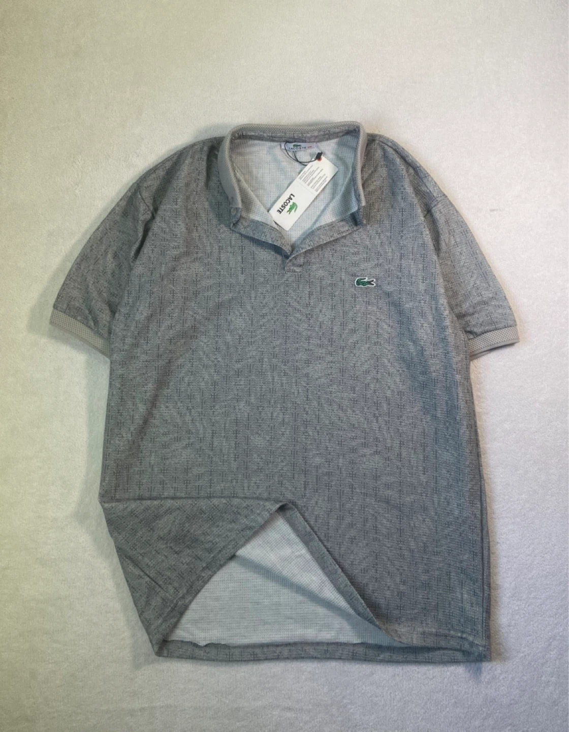 Lacoste Men's Grey Polo Shirt Size XXL