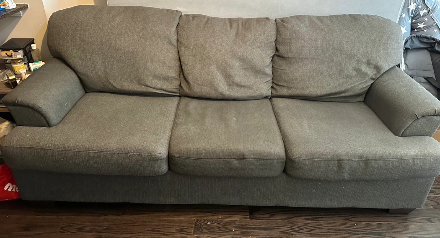 Grey 3 seater sofa