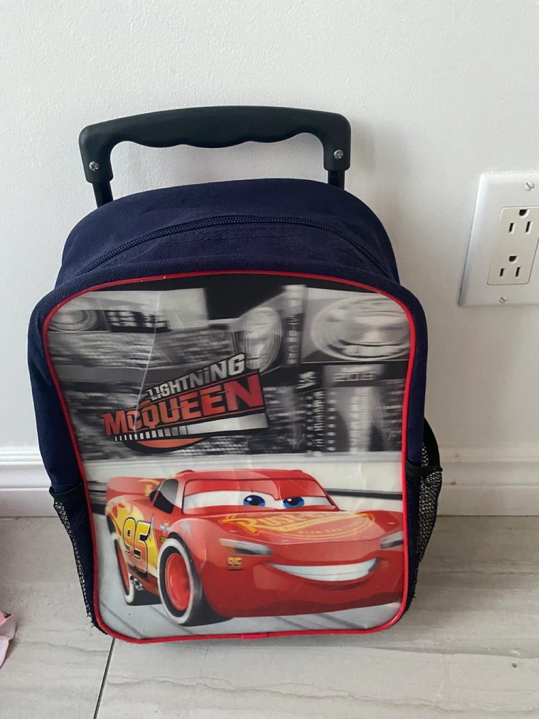 Disney Pixar Cars Lightning McQueen Rolling Backpack