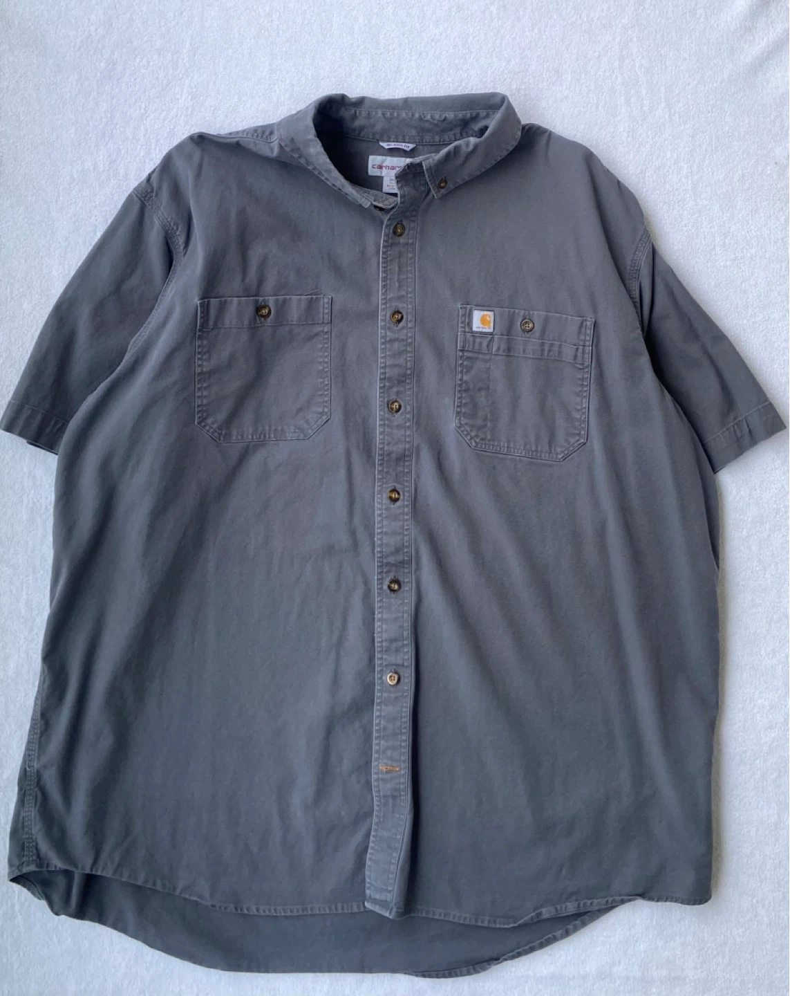 Carhartt Relaxed Fit Short Sleeve Button-Up Shirt 3XL