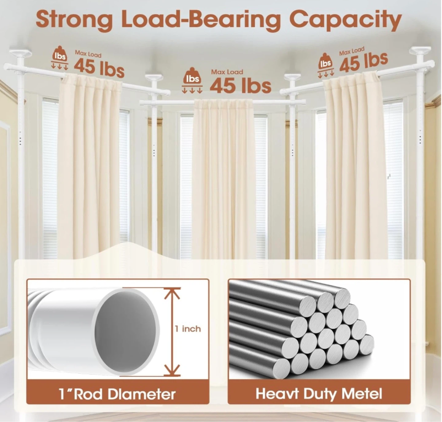 Factory Sealed No Drilling Wall Divider, Multipurpose - photo 4