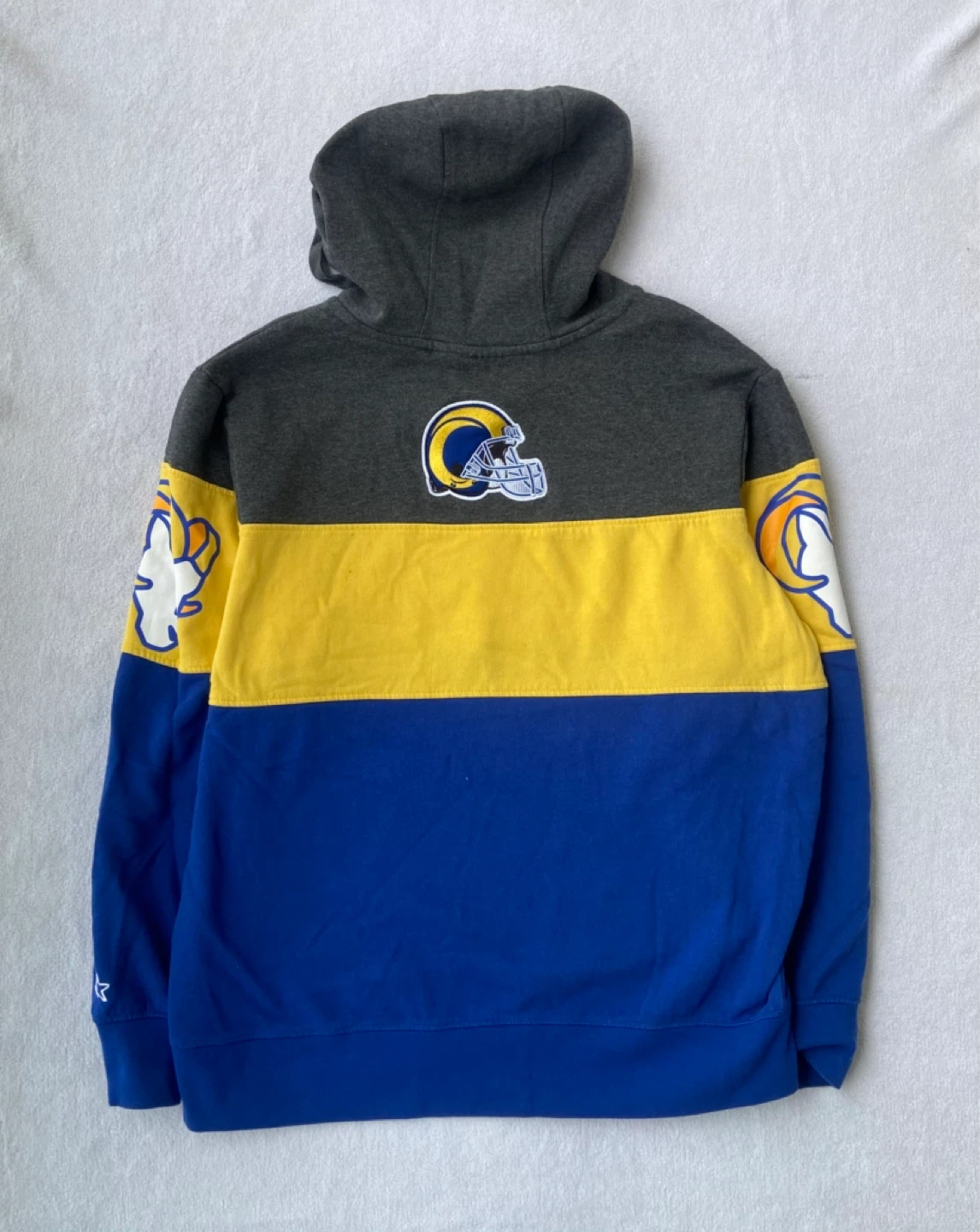 Starter Los Angeles Rams Colorblock Hoodie - photo 2