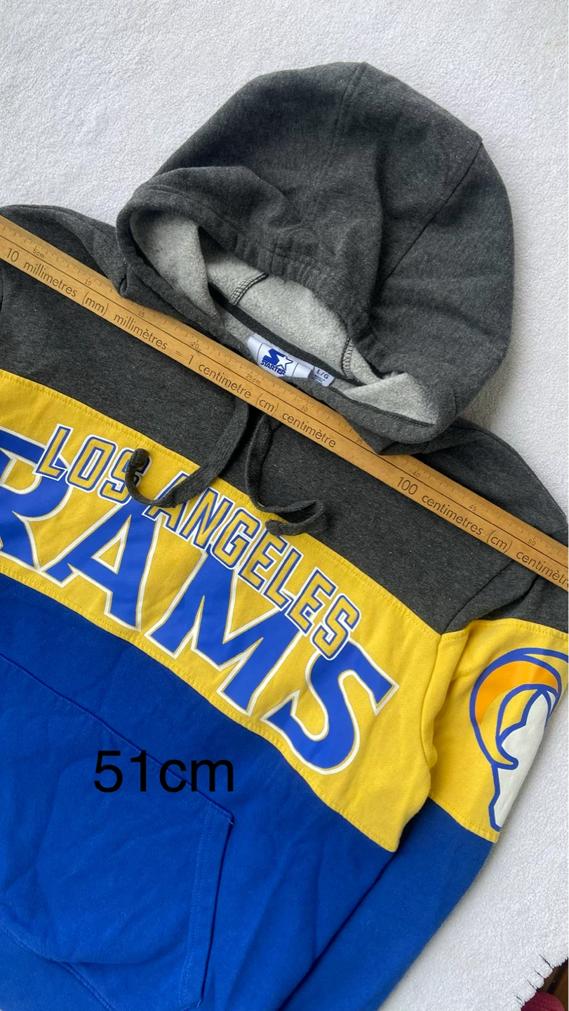 Starter Los Angeles Rams Colorblock Hoodie - photo 5