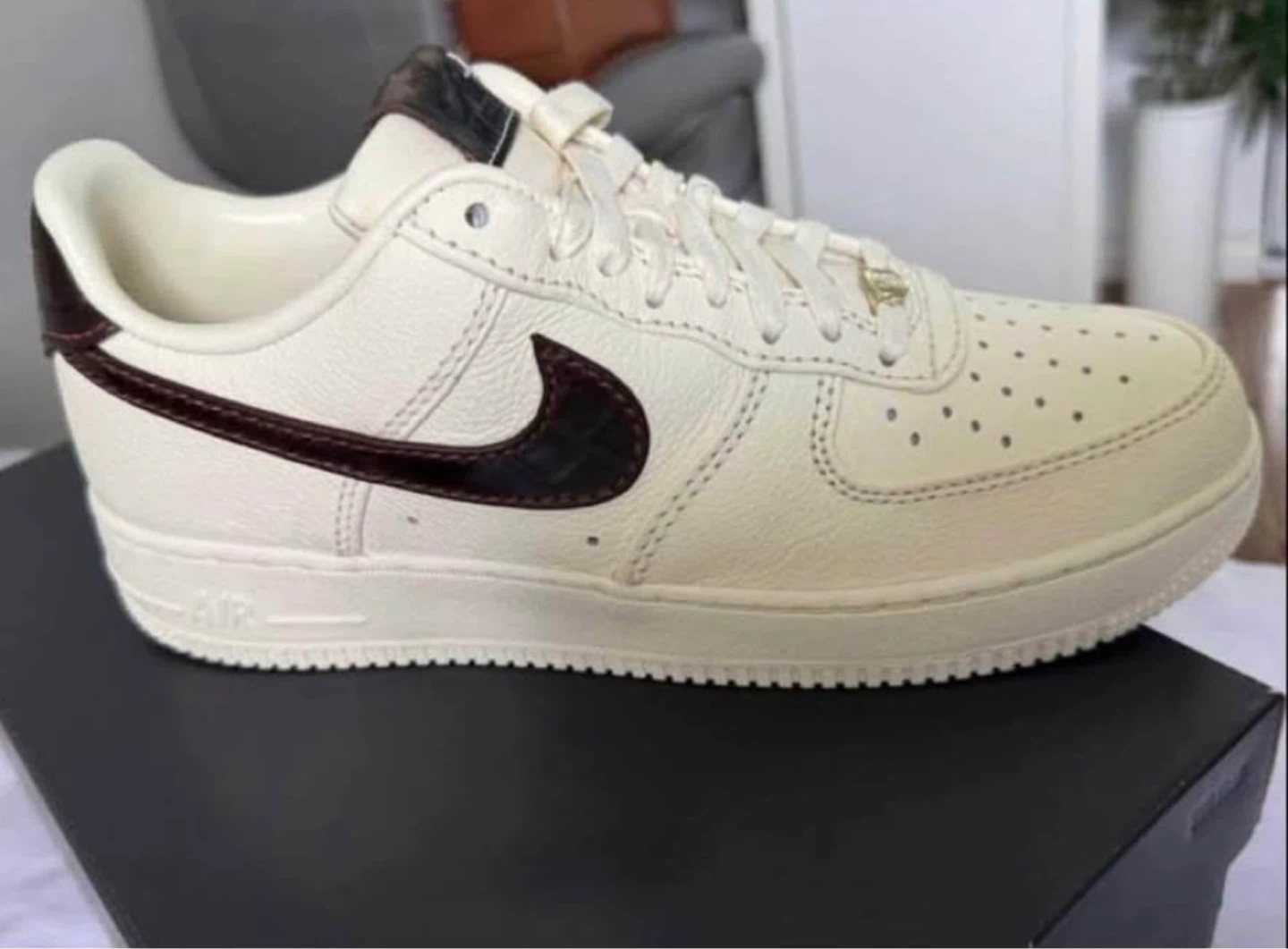 Nike Air Force 1 '07 Soft Pearl/Ghost-White Sneakers - photo 3