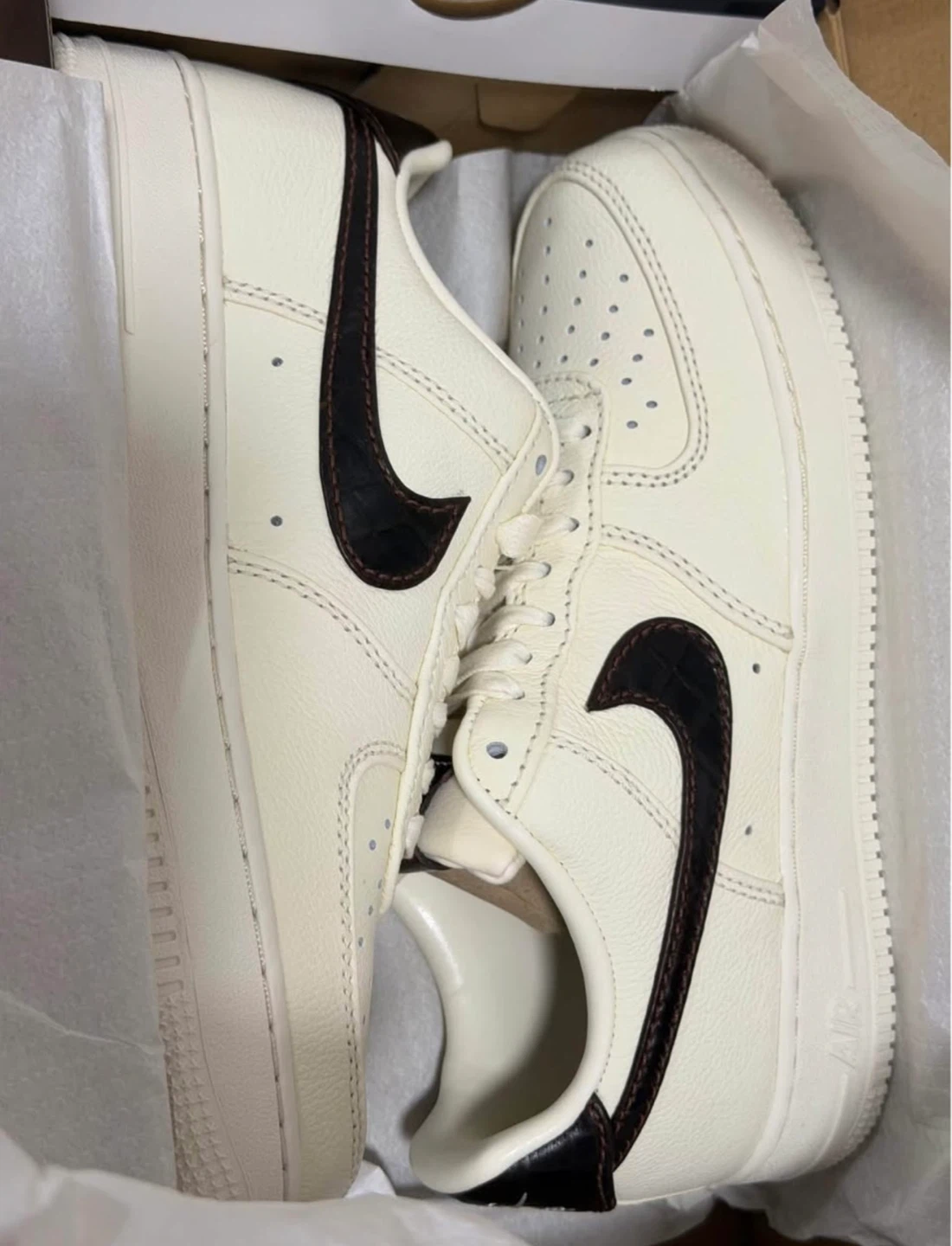 Nike Air Force 1 '07 Soft Pearl/Ghost-White Sneakers - photo 2