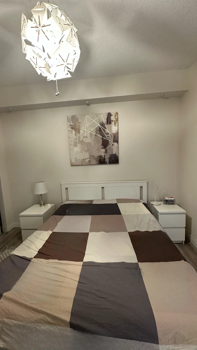 ikea white queen bed with bedstorage FREE SIDE TABLE LIGHT