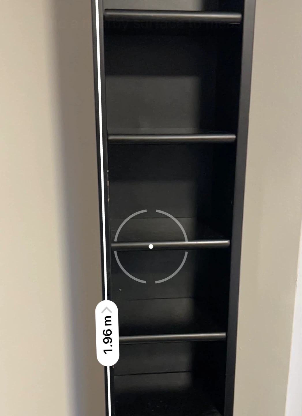 Black Tall Narrow Shelf/Display Shelf - photo 3