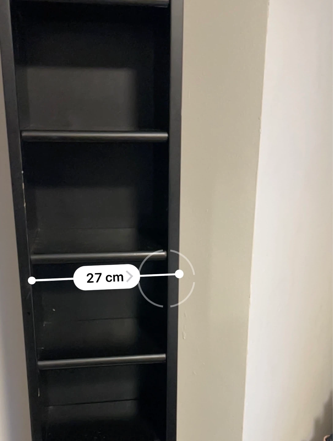 Black Tall Narrow Shelf/Display Shelf - photo 4