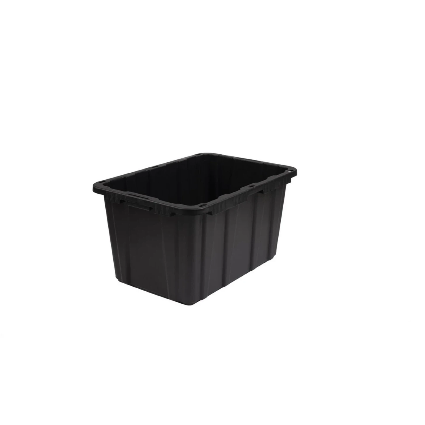 Black Storage Tote with Blue Lid - photo 3