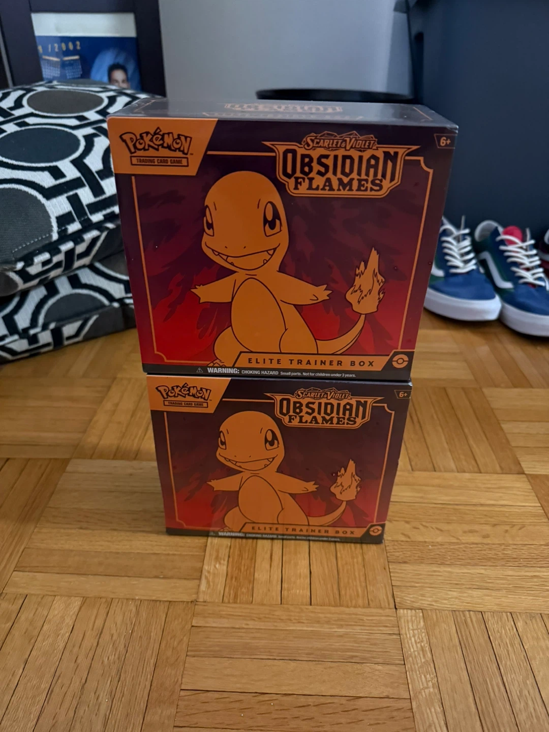 2x Pokemon Scarlet & Violet Obsidian Flames Elite Trainer Boxes