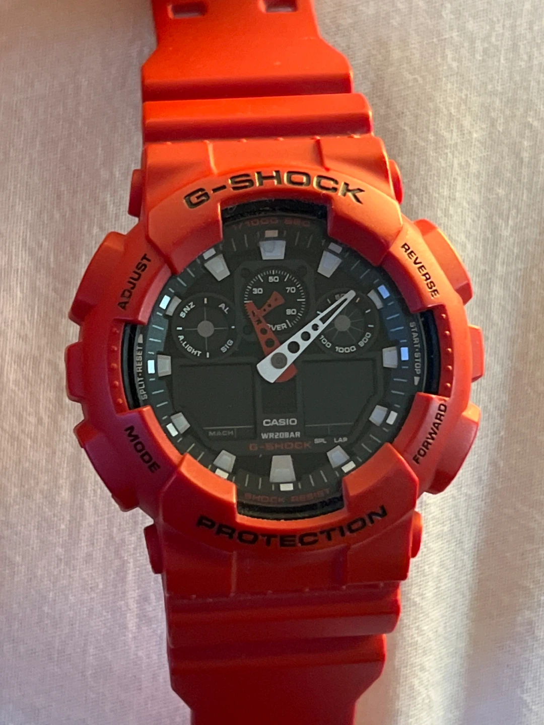 Casio G-Shock GA-100B Watch - Red