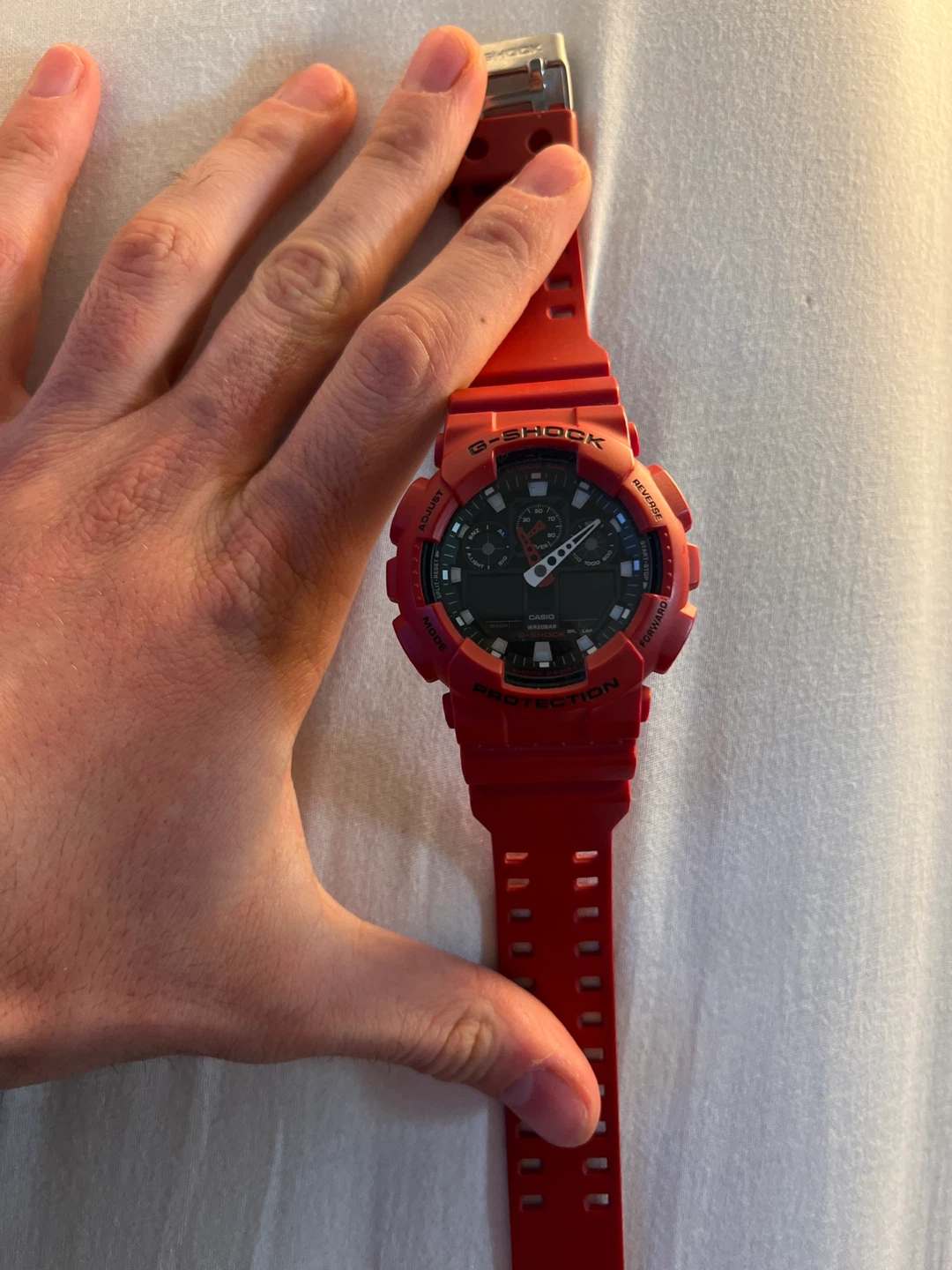 Casio G-Shock GA-100B Watch - Red - photo 2