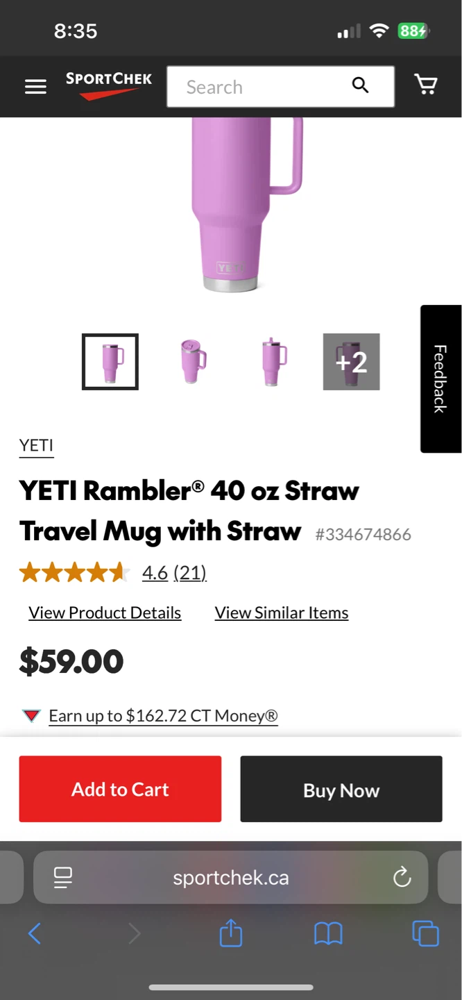YETI Rambler 40 oz Straw Travel Mug with Straw - Desert Bloom - photo 2