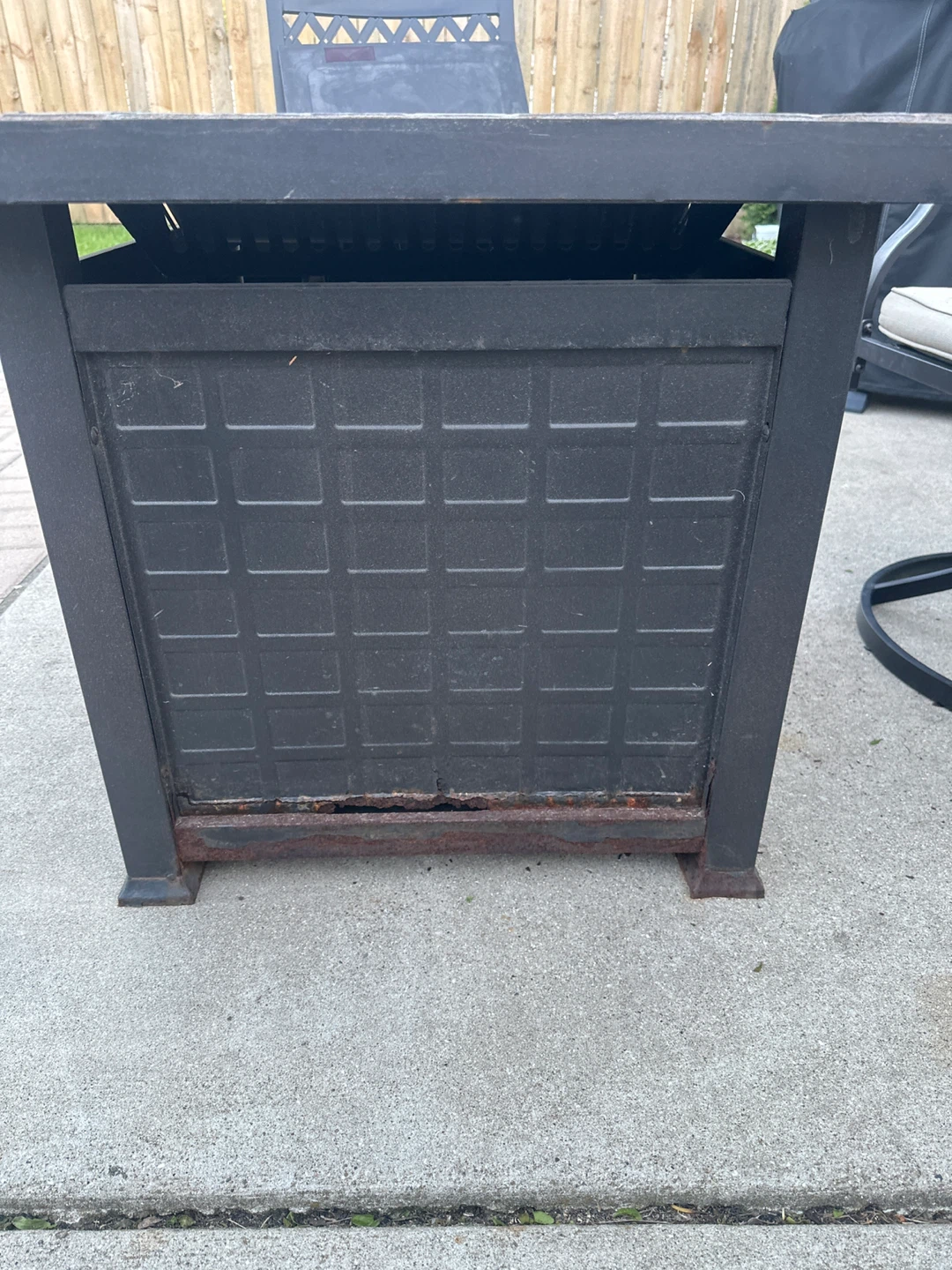 Square Tile Top Gas Fire Pit with Lava Rocks - photo 2