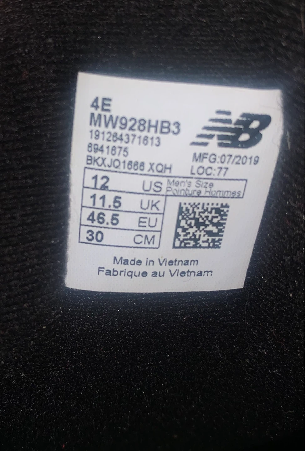 New Balance 928v3Black Leather Loop  Size 12 - photo 5