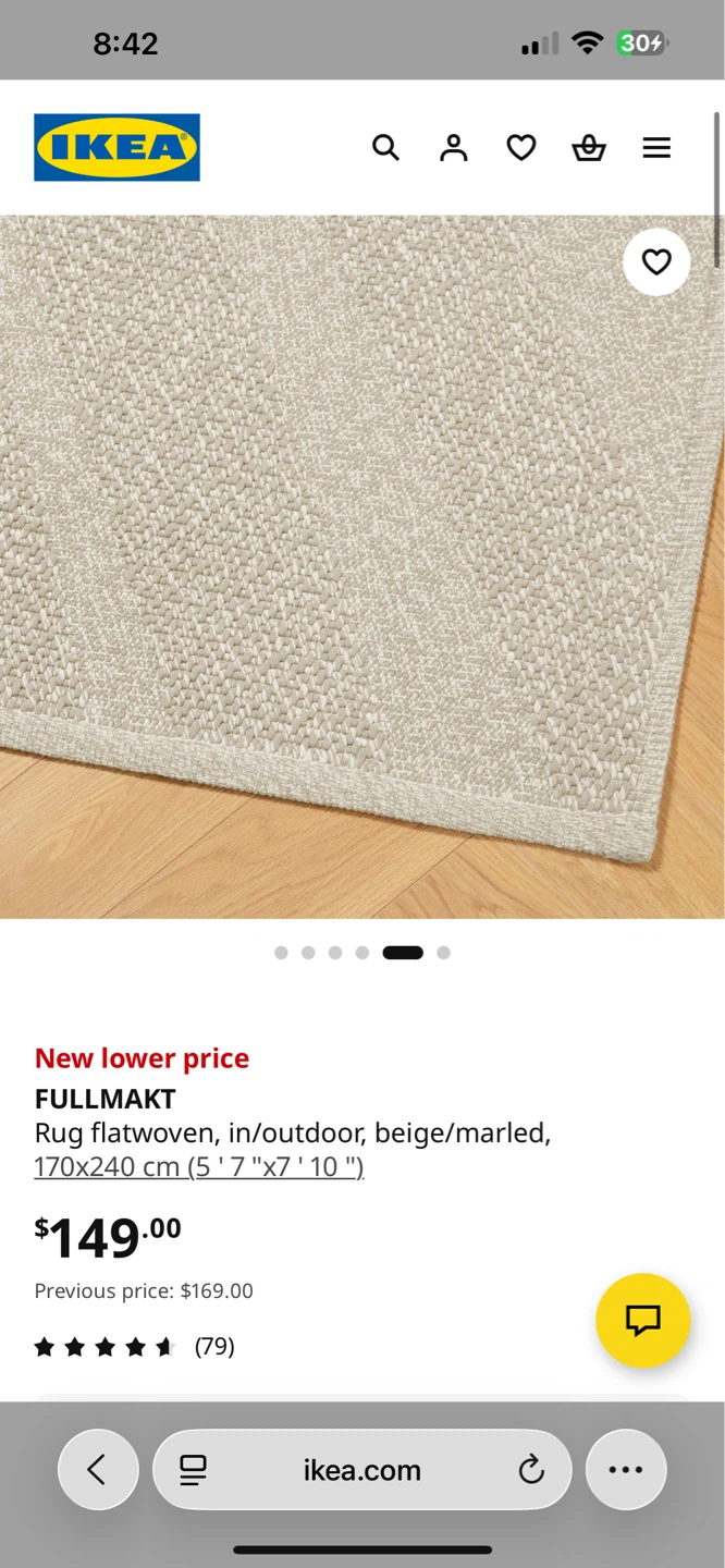 Ikea Carpet 5’7x7’10” - photo 3