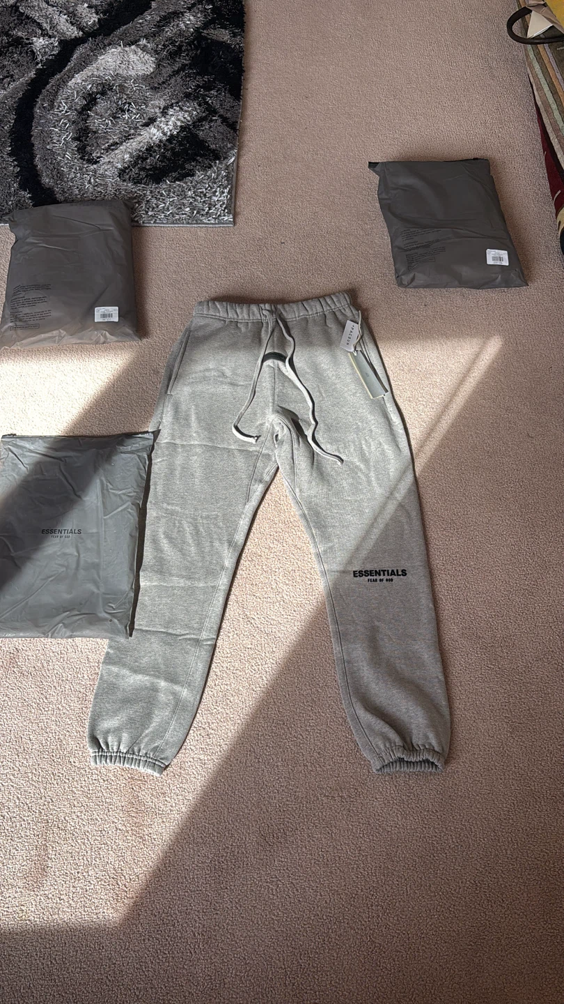 Size S Dark Grey Essentials pants