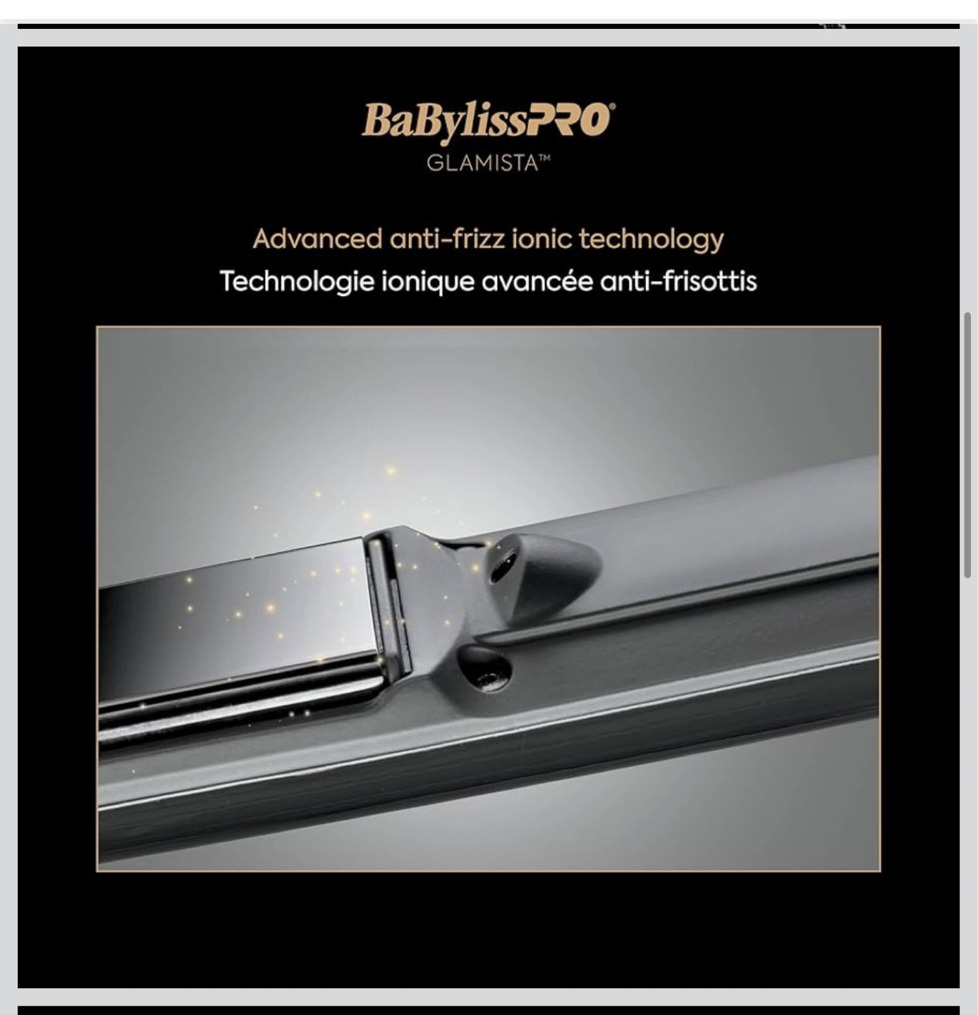 BaBylissPRO Glamista 1" Ionic Flat Iron New - photo 5