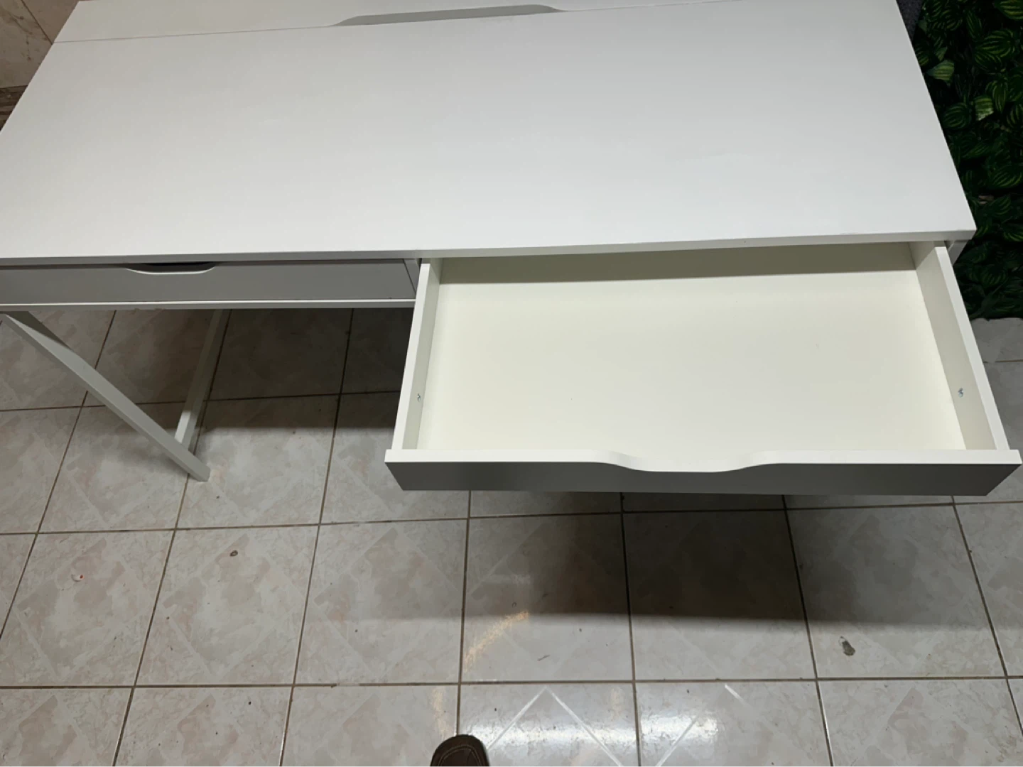 Modern IKEA White Desk with Dual Drawers - photo 2