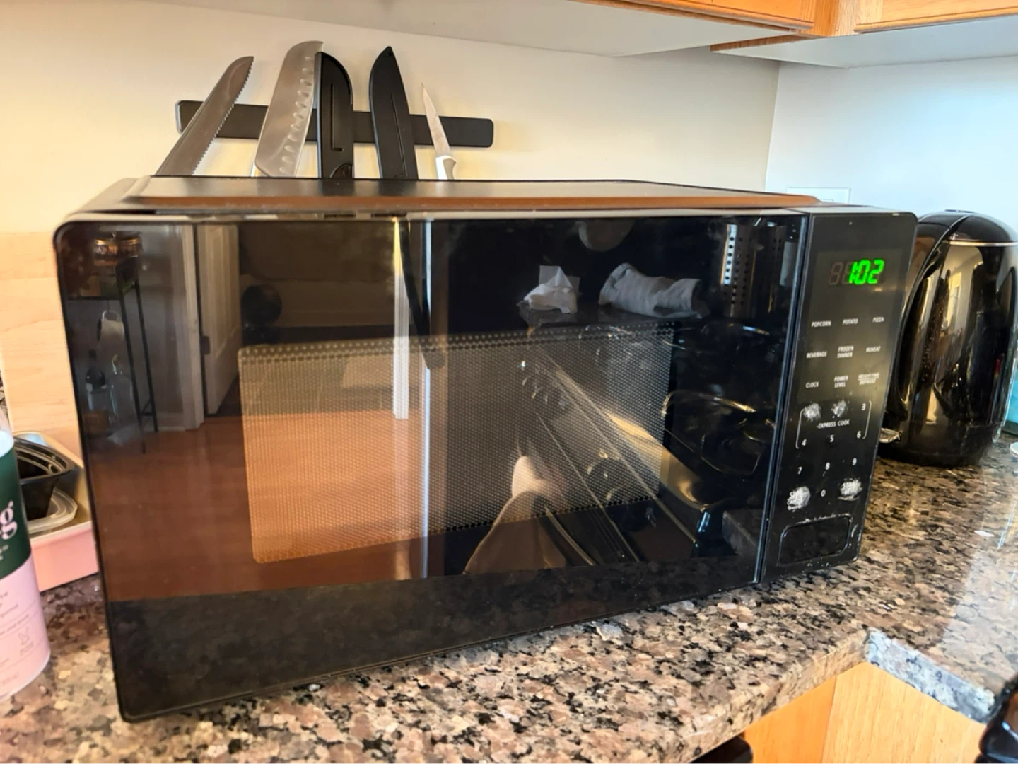 Black Microwave Oven