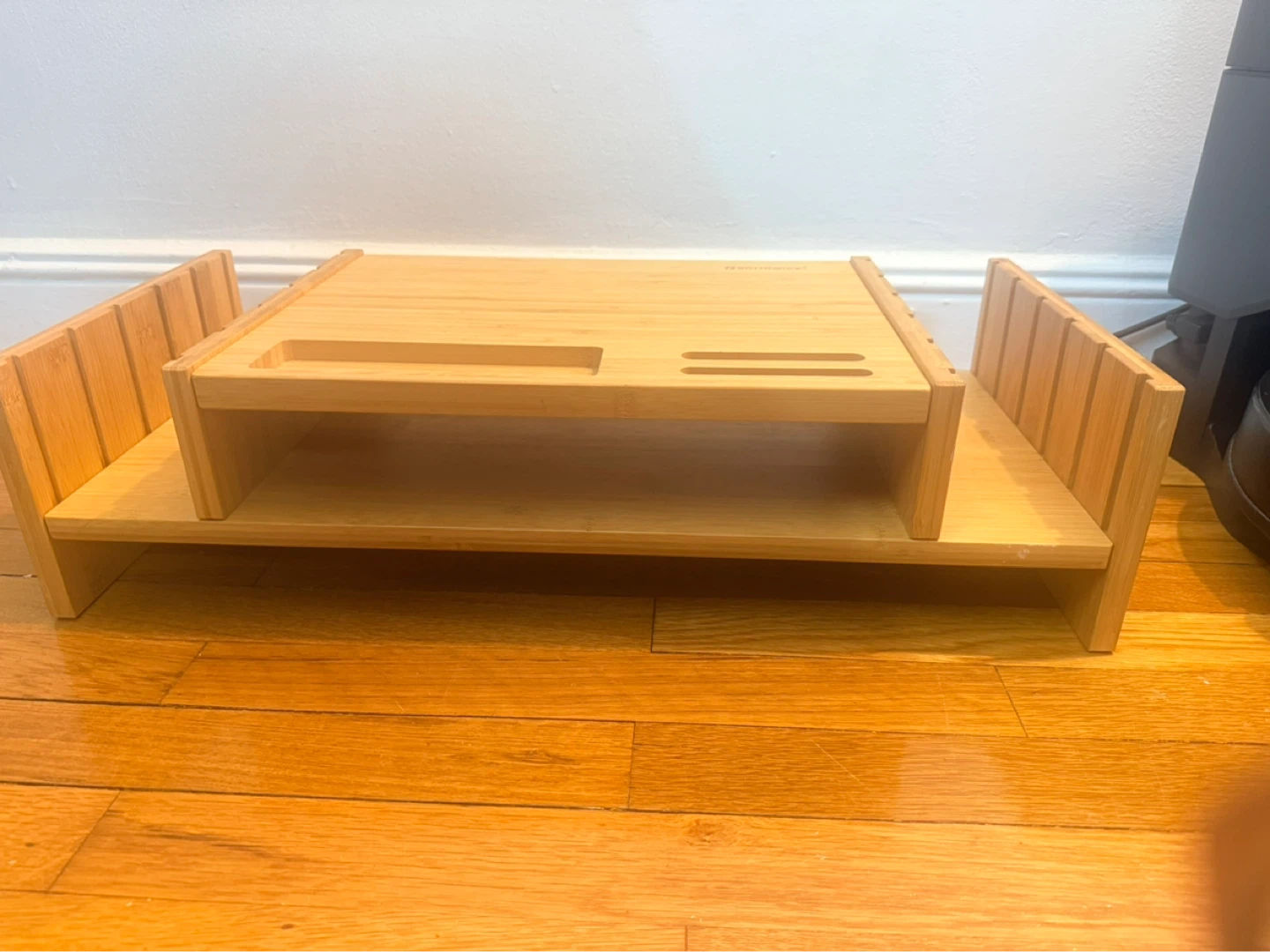 Bamboo Monitor Stand with Storage