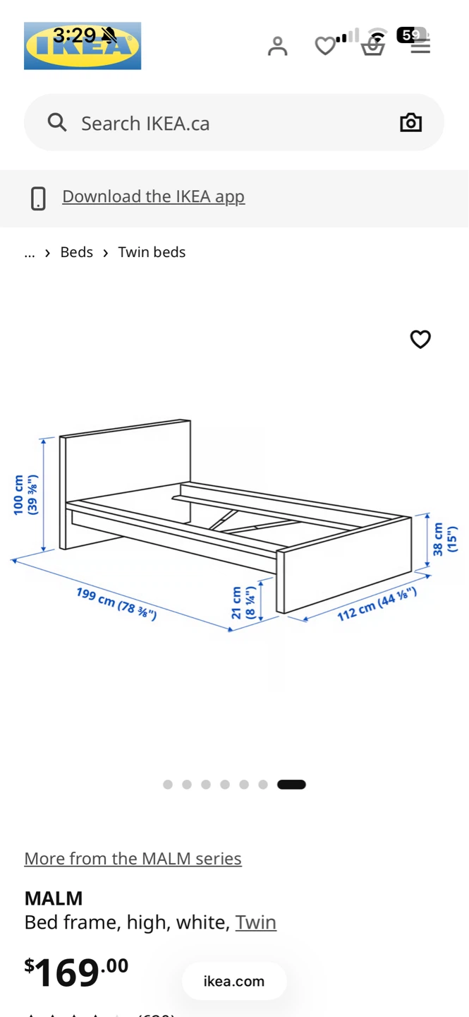 IKEA MALM Twin Bed Frame - photo 3