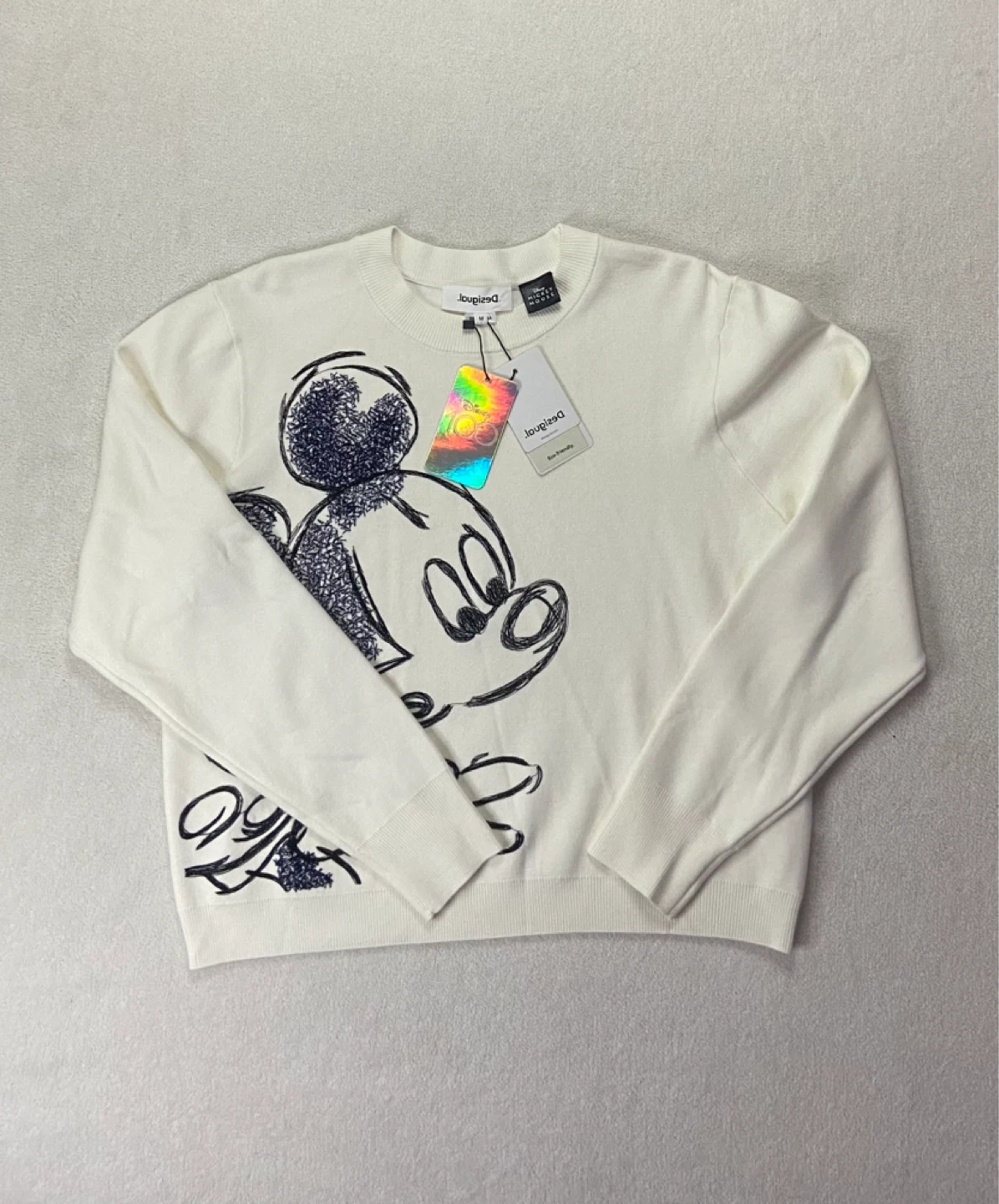 Desigual Mickey Mouse Crewneck Sweater - Size M