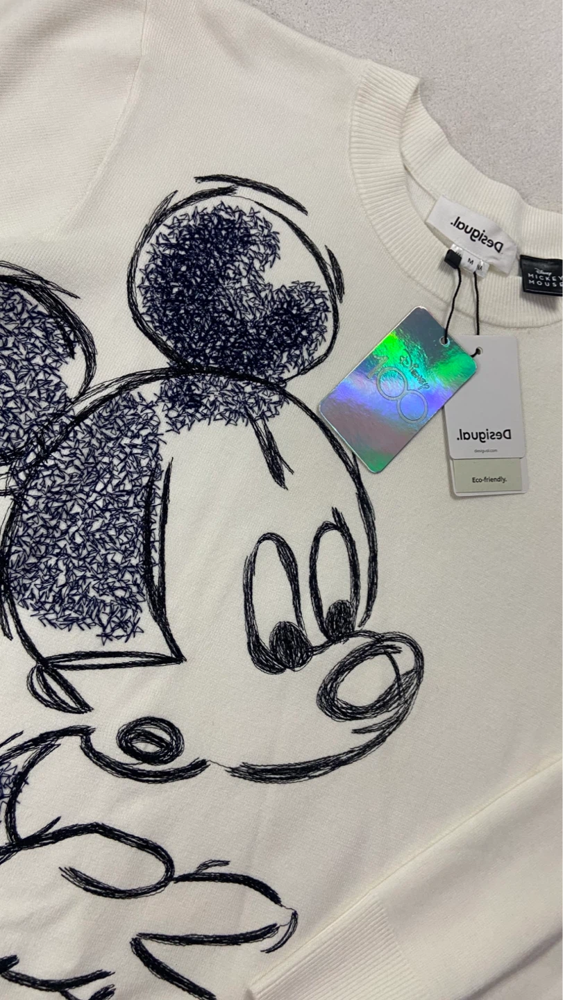 Desigual Mickey Mouse Crewneck Sweater - Size M - photo 4