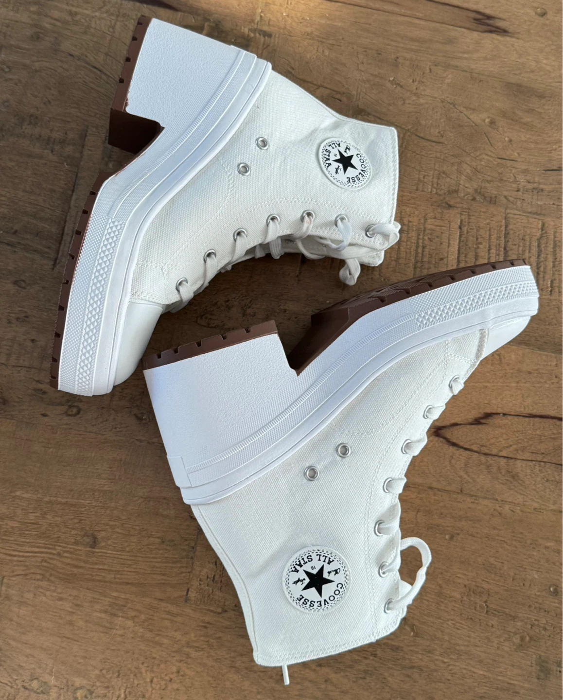 Chuck Taylor Platform High Top White Sneakers - photo 5