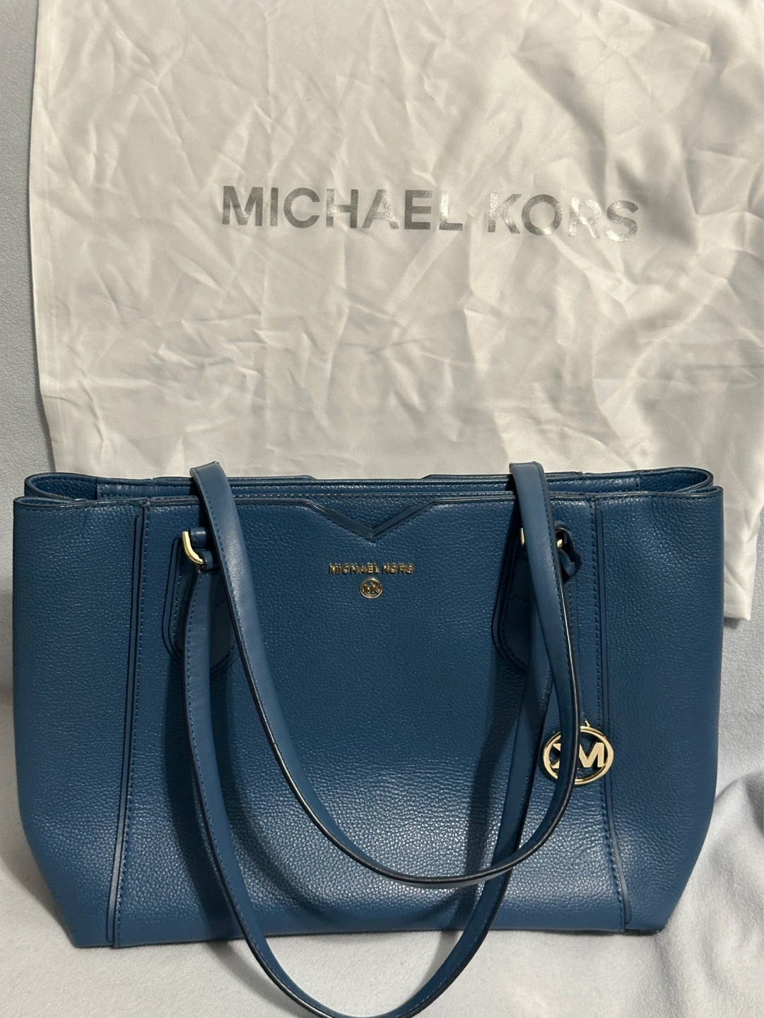 Michael Kors Teal Leather Tote Bag - photo 4