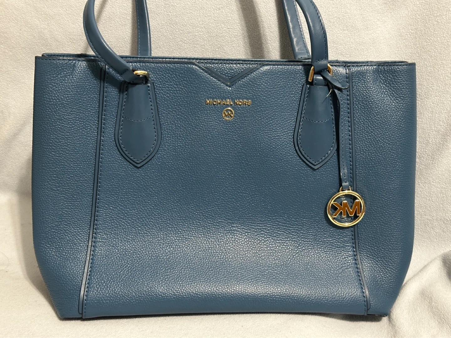 Michael Kors Teal Leather Tote Bag - photo 2