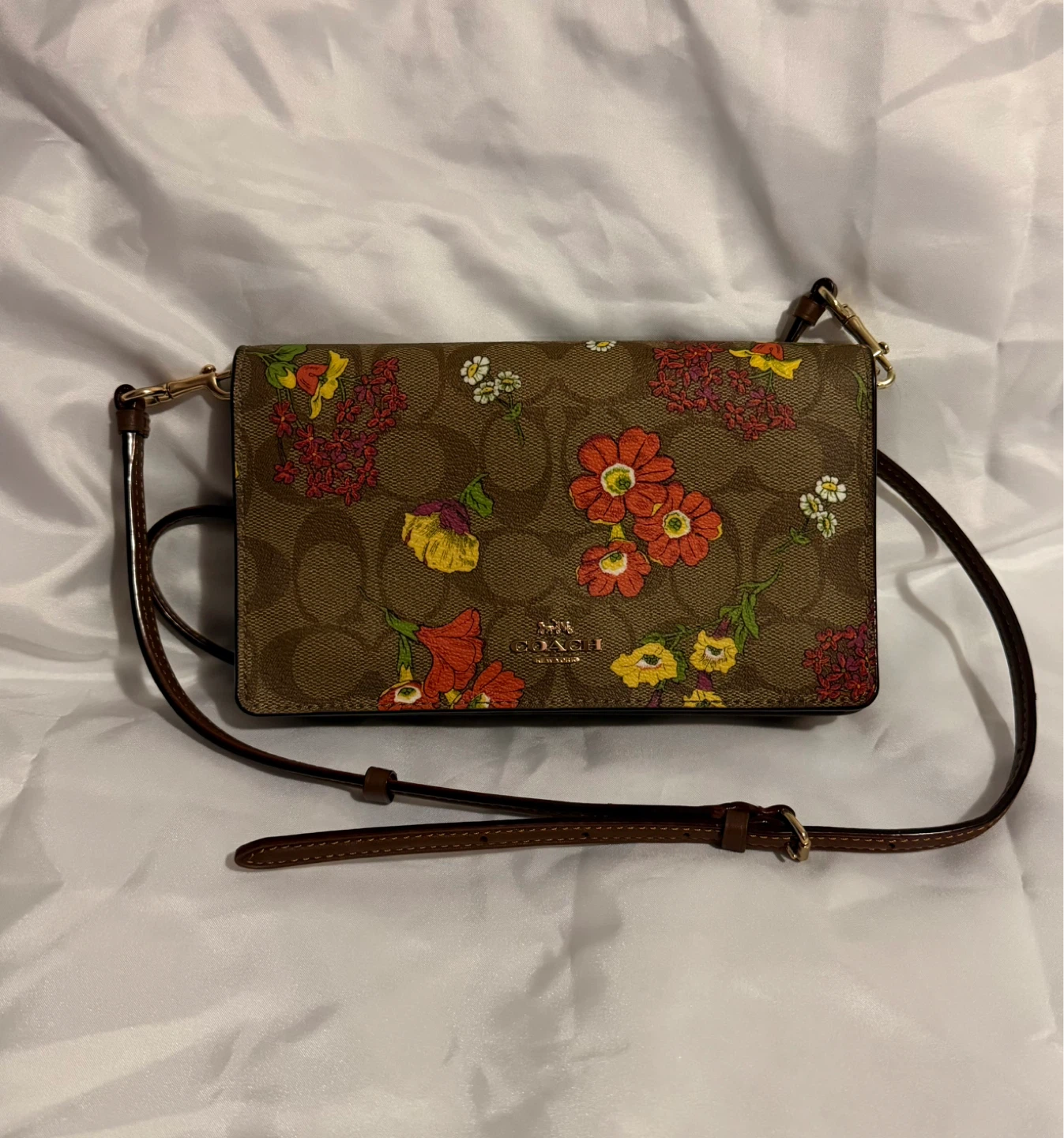 Coach Wallet with Floral Print