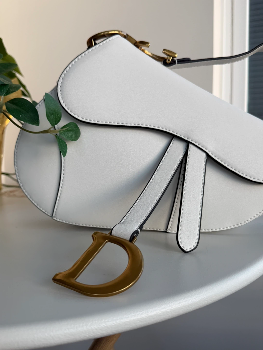 Saddle Bag White Leather - photo 4