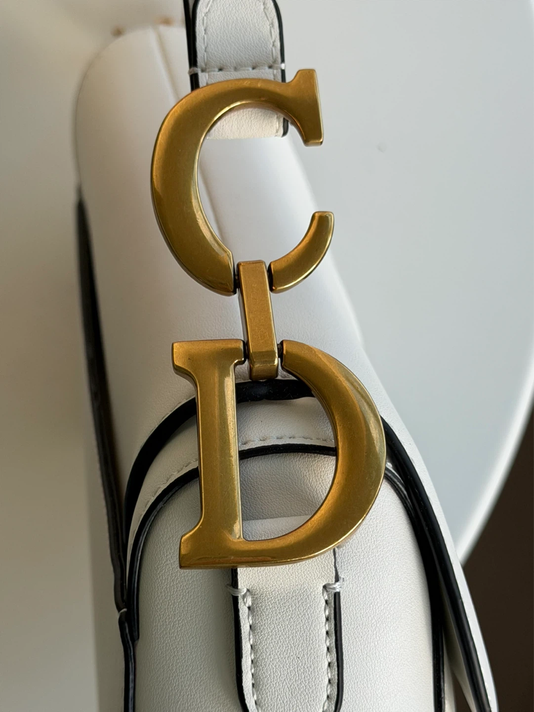 Saddle Bag White Leather - photo 2