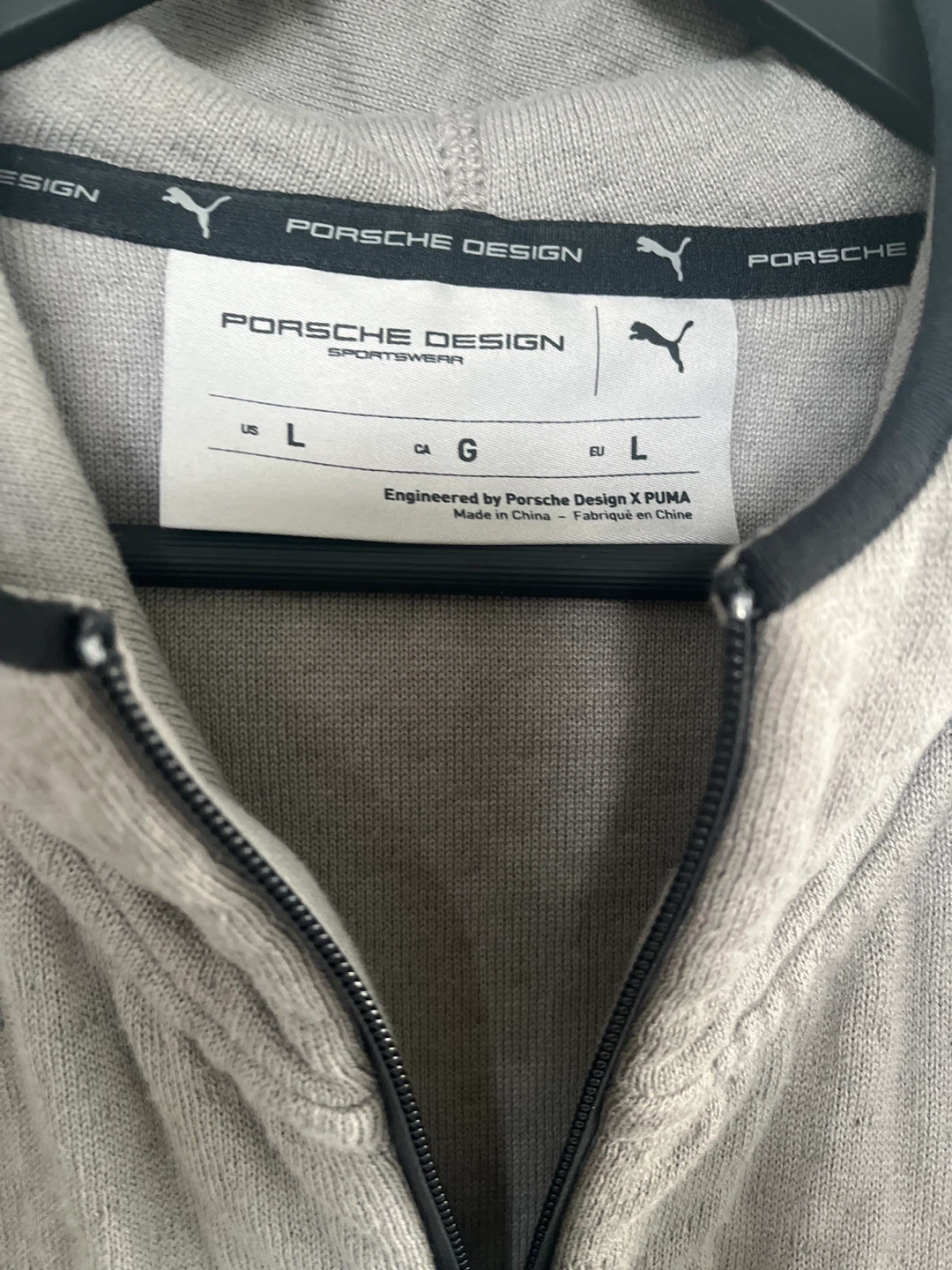 Porsche Design x Puma Grey Full Zip Hoodie - photo 3